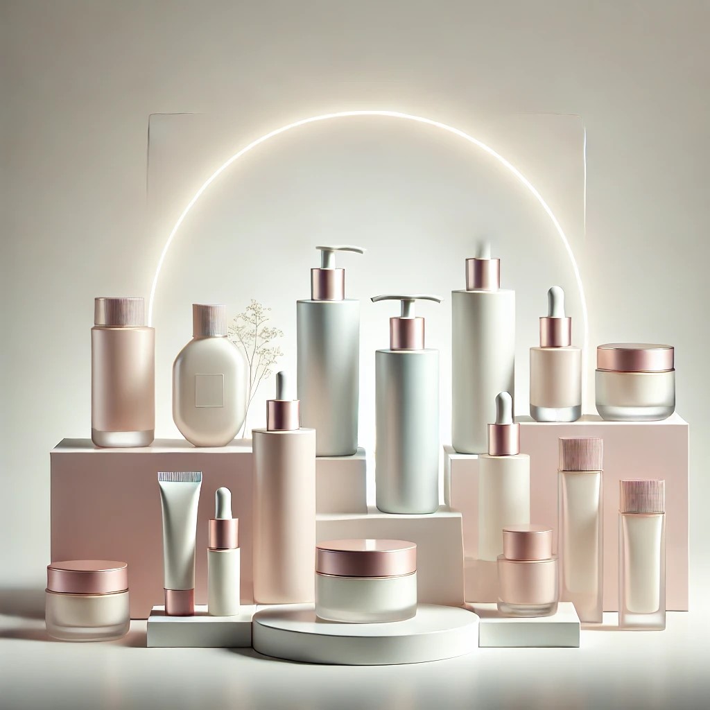 K-beauty skincare products and cosmetics